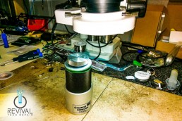 Soldering workstation bench with PCB holder