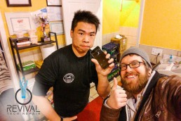 A picture of a happy customer after touch disease iPhone 6 repair